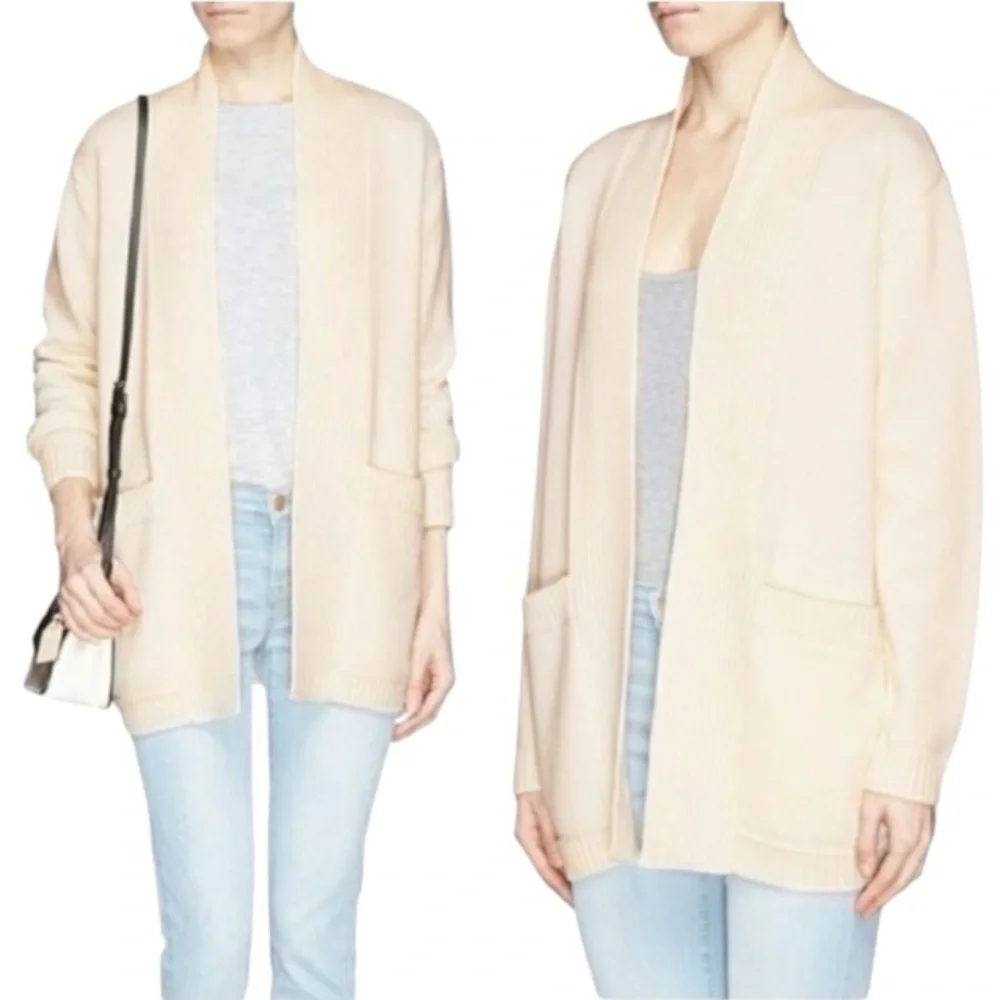 Tory Burch Bruna Merino Wool Open Cardigan size M